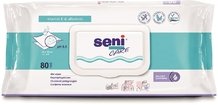 Салфетки влажные, служащие для ухода, с витамином E и Аллантоином SENI CARE 80 шт.