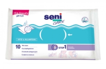 Салфетки влажные, служащие для ухода, с витамином E SENI CARE 10 шт. (SE-231-W010-001)